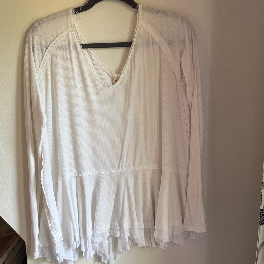 Free People White Women's Top